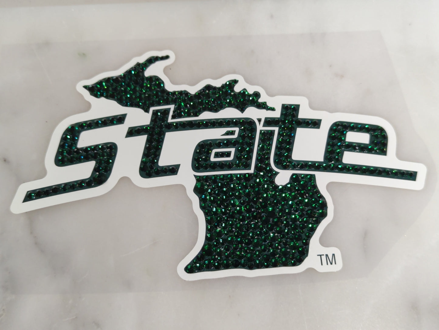 Officially Licensed MSU Rhinestone Stickers