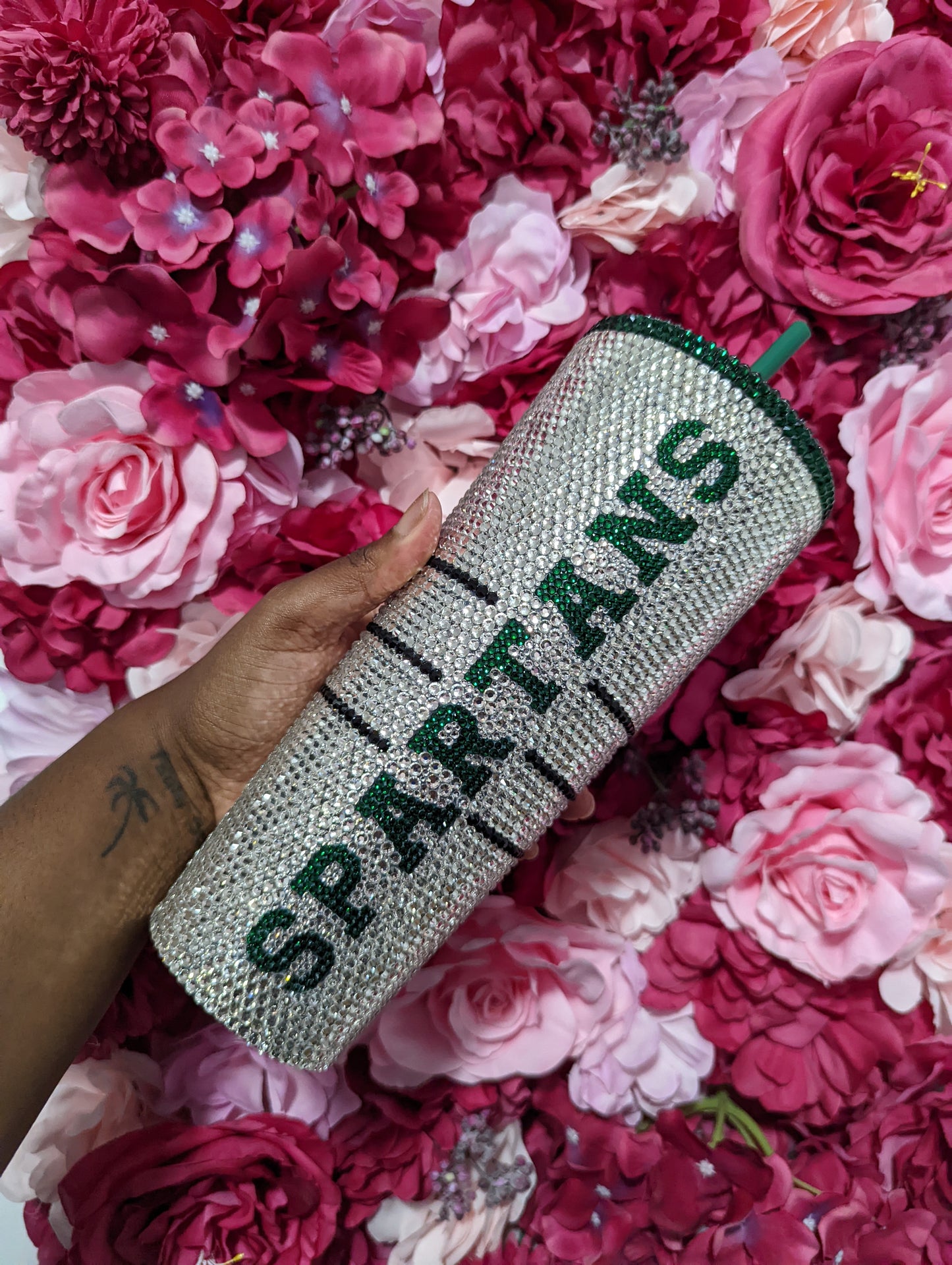 Official Licensed MSU Rhinestone Tumbler