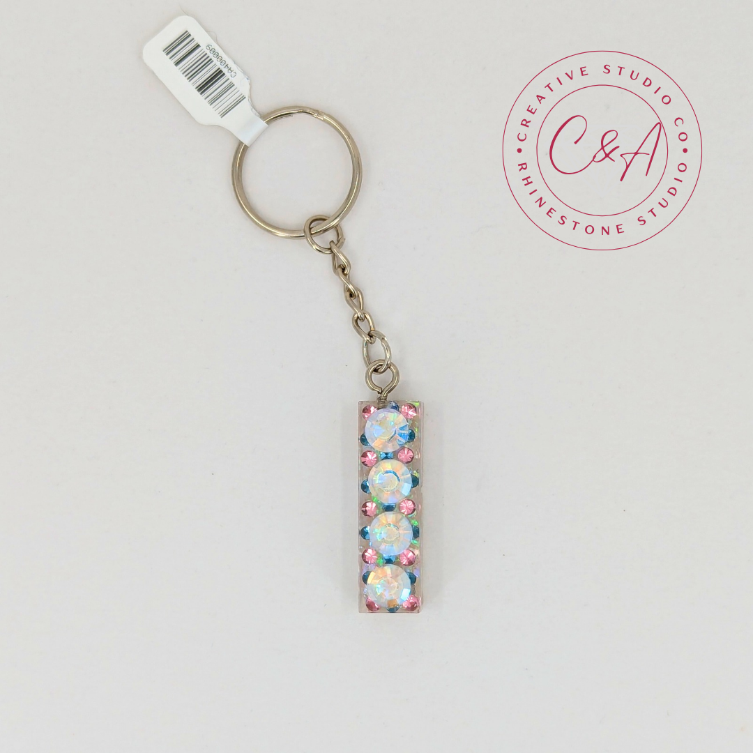 Alphabet Keychain with Austrian Crystals