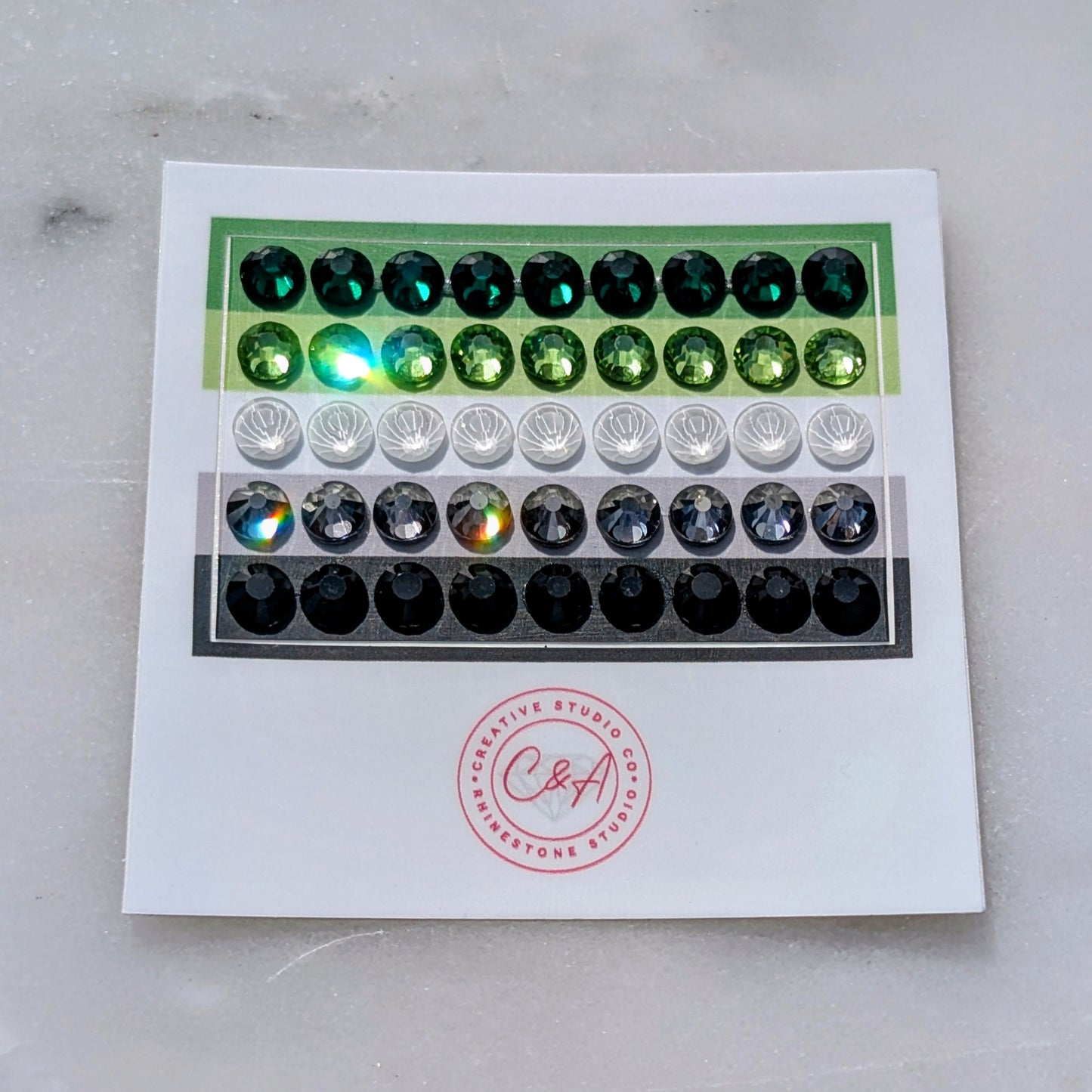 PRIDE Flag Rhinestone Sticker