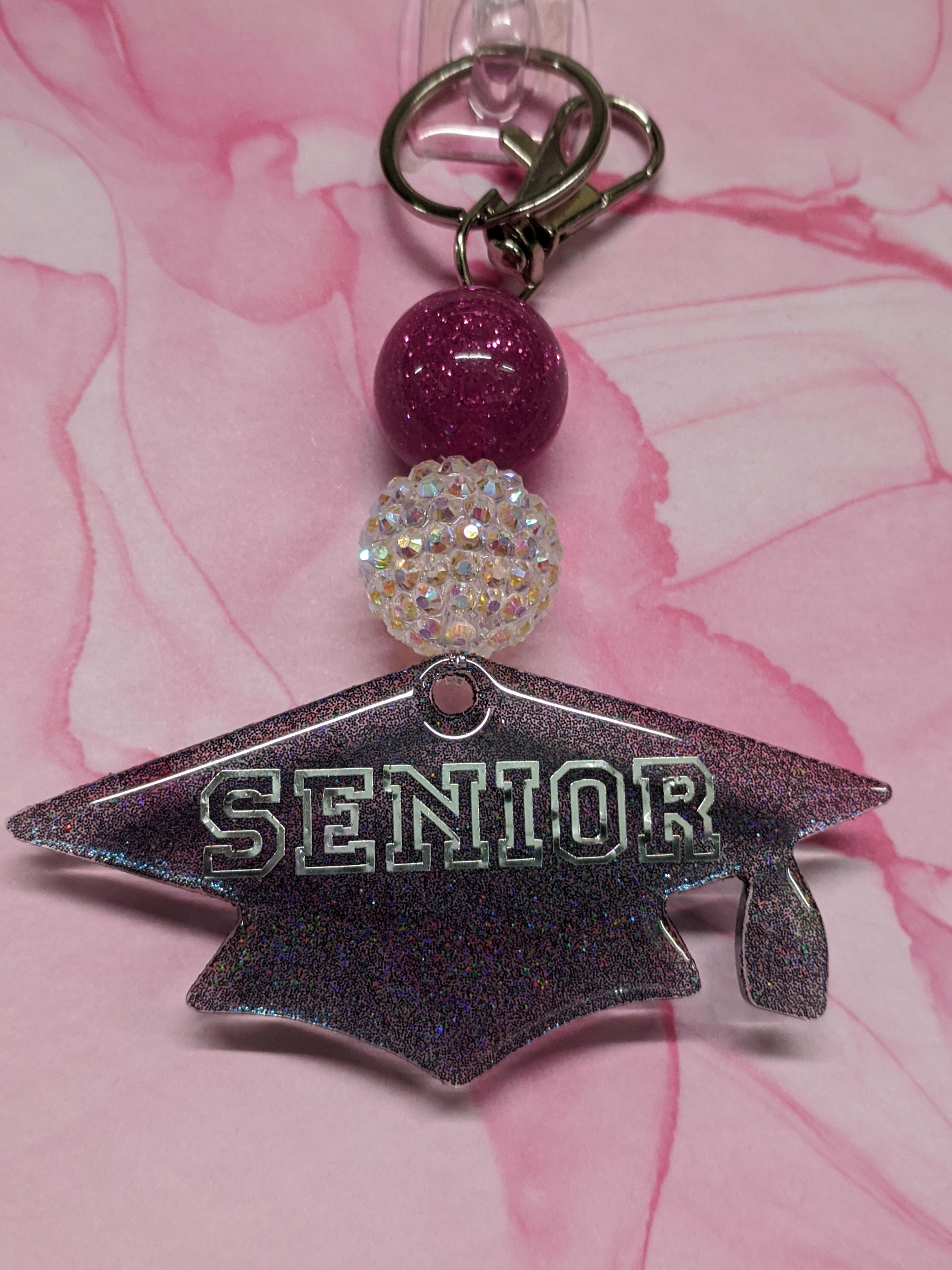 Senior sales picture keychain